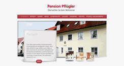 Desktop Screenshot of pensionpfluegler.de