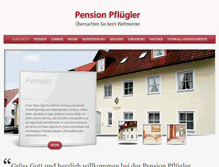Tablet Screenshot of pensionpfluegler.de